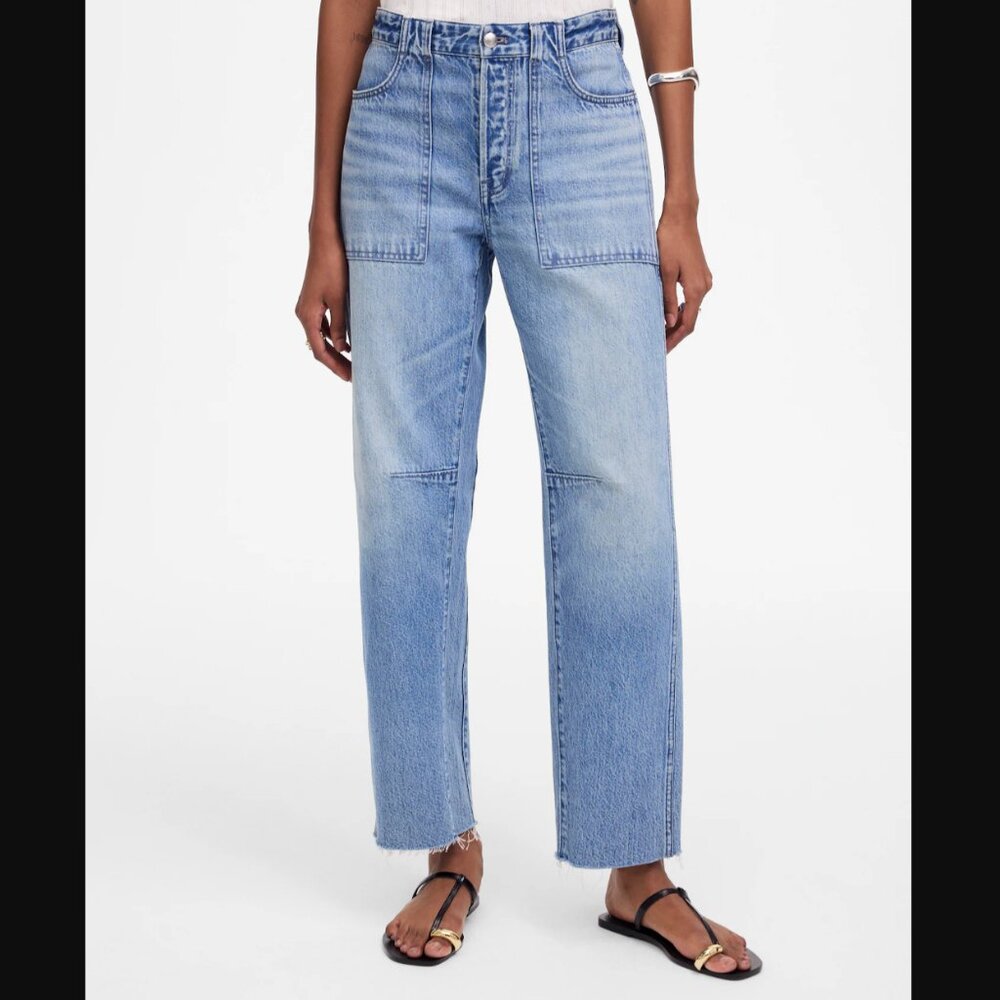 Madewell Light Wash Cropped Ankle Jeans